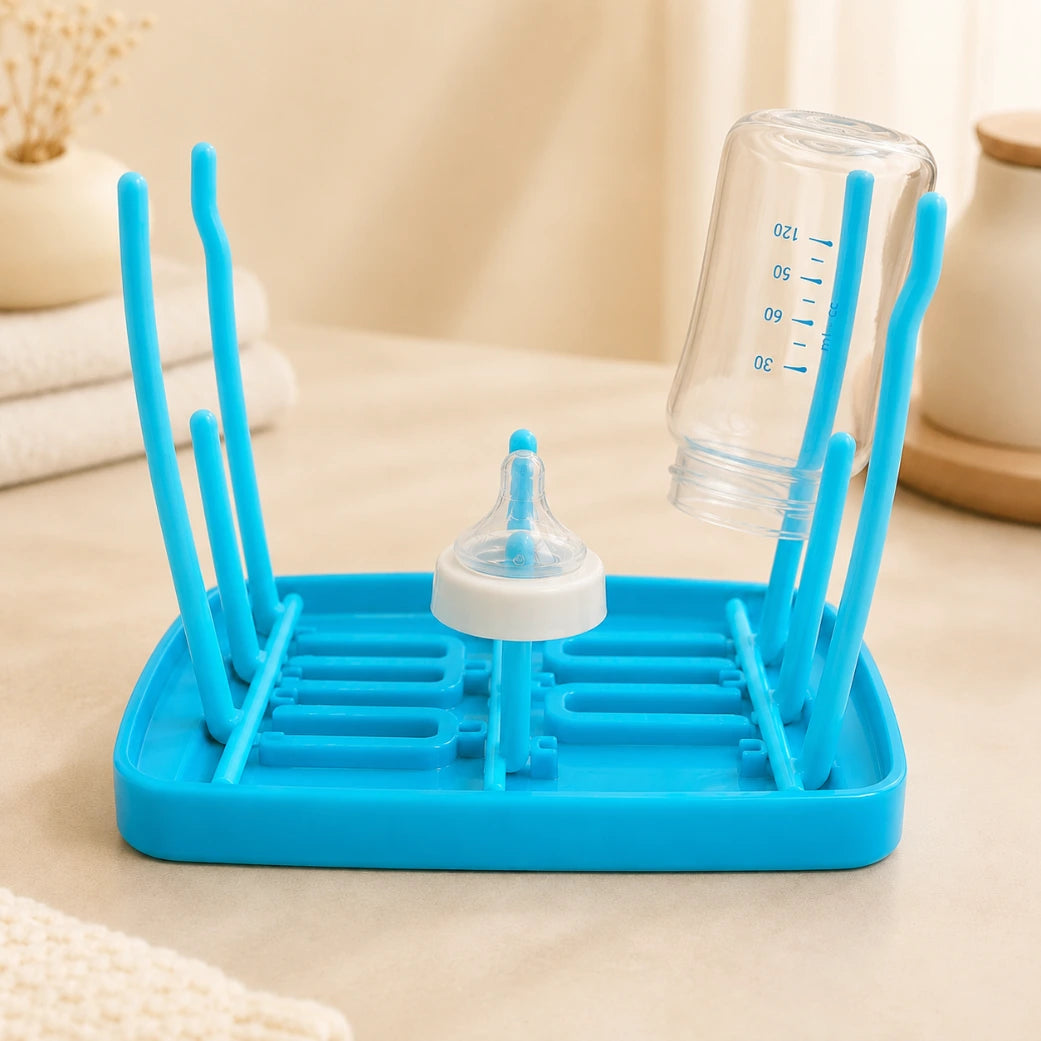Baby Bottle Drying Rack - Draining & Foldable Organizer