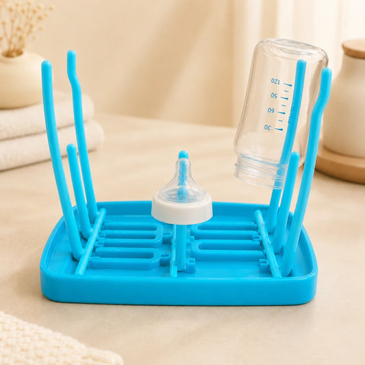 Baby Bottle Drying Rack - Draining & Foldable Organizer