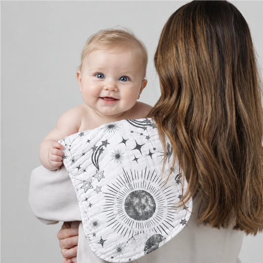 Baby Burp Cloth - Soft Absorbent Shoulder Cloth for Feeding