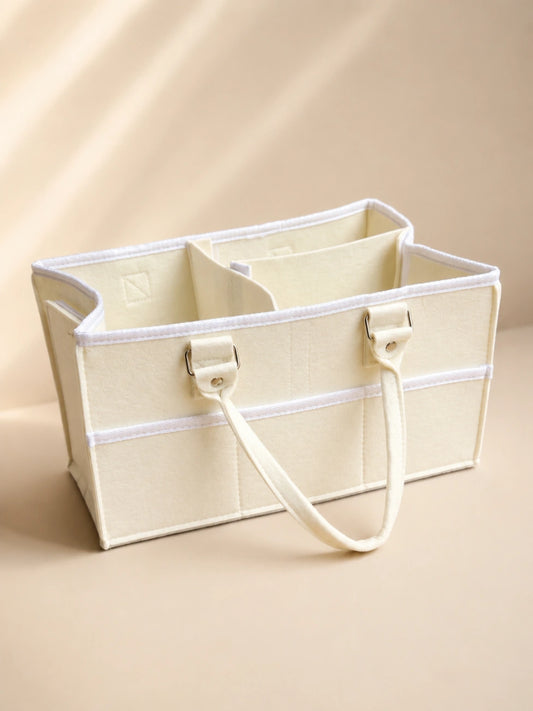 Kids Essentials Multipurpose Baby Diaper Caddy Organizer Bag with Handles & Storage Compartments