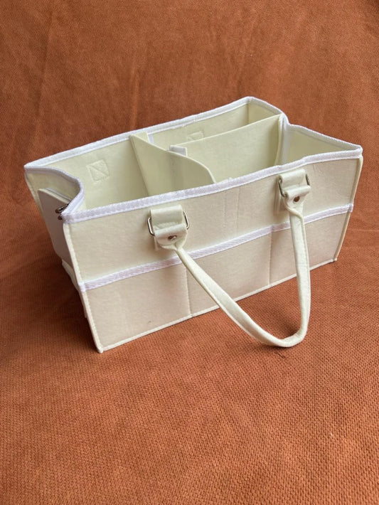 Kids Essentials Multipurpose Baby Diaper Caddy Organizer Bag with Handles & Storage Compartments