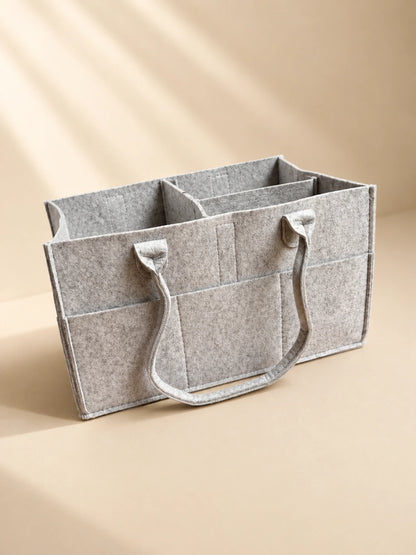 Multipurpose Baby Diaper Caddy Organizer Bag with Handles & Storage Compartments