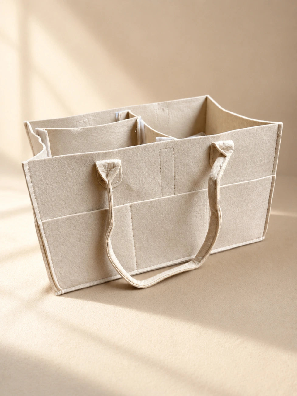 Multipurpose Baby Diaper Caddy Organizer Bag with Handles & Storage Compartments