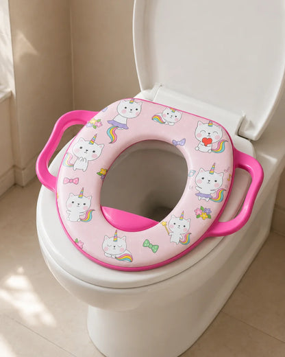 Soft Padded Baby Potty Training Seat with Handles 