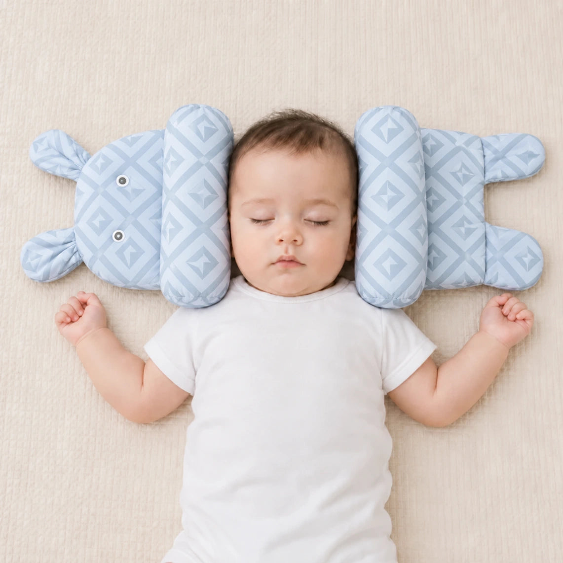 Baby Support Pillow - Soft Padded Anti-Roll Cushion for Newborns