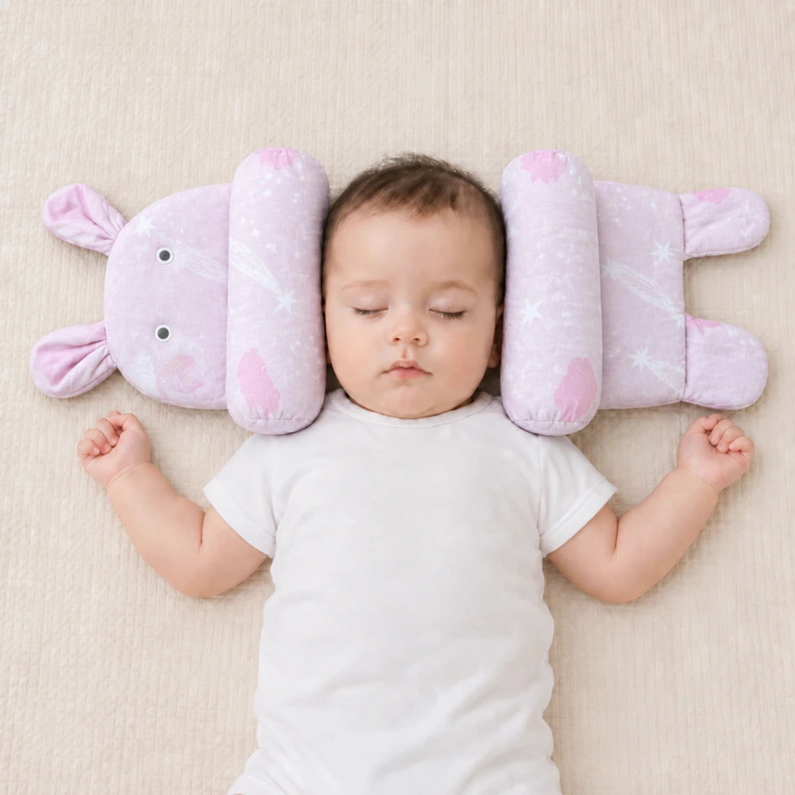 Baby Support Pillow - Soft Padded Anti-Roll Cushion for Newborns