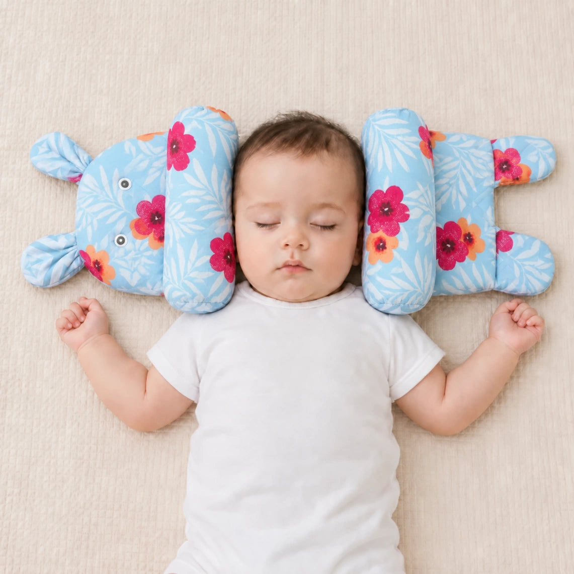 Baby Support Pillow - Soft Padded Anti-Roll Cushion for Newborns