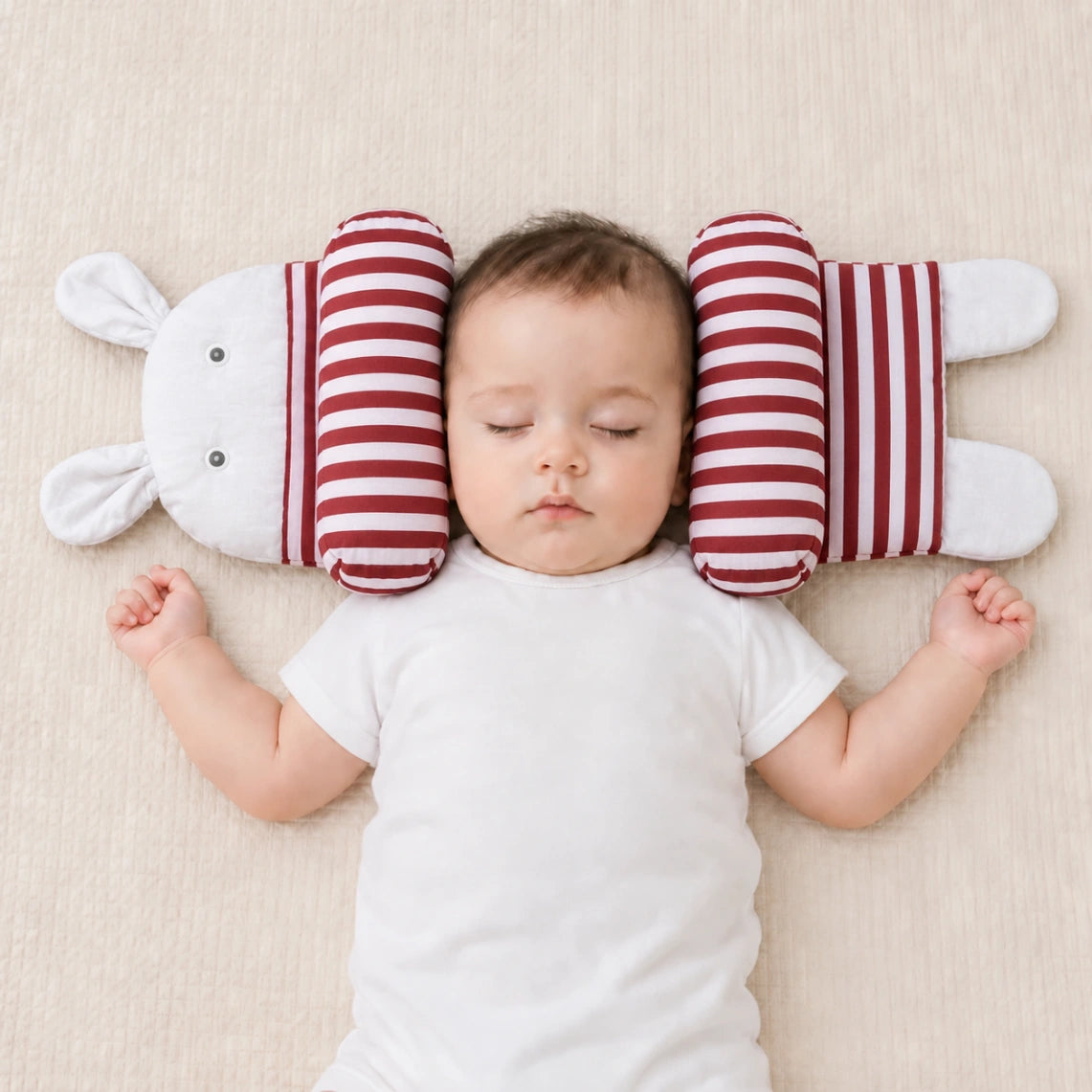 Baby Support Pillow - Soft Padded Anti-Roll Cushion for Newborns