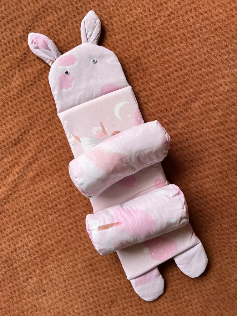 Kids Essentials Baby Support Pillow - Soft Padded Anti-Roll Cushion for Newborns