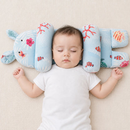 Kids Essentials Baby Support Pillow - Soft Padded Anti-Roll Cushion for Newborns