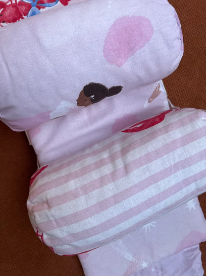 Baby Support Pillow - Soft Padded Anti-Roll Cushion for Newborns