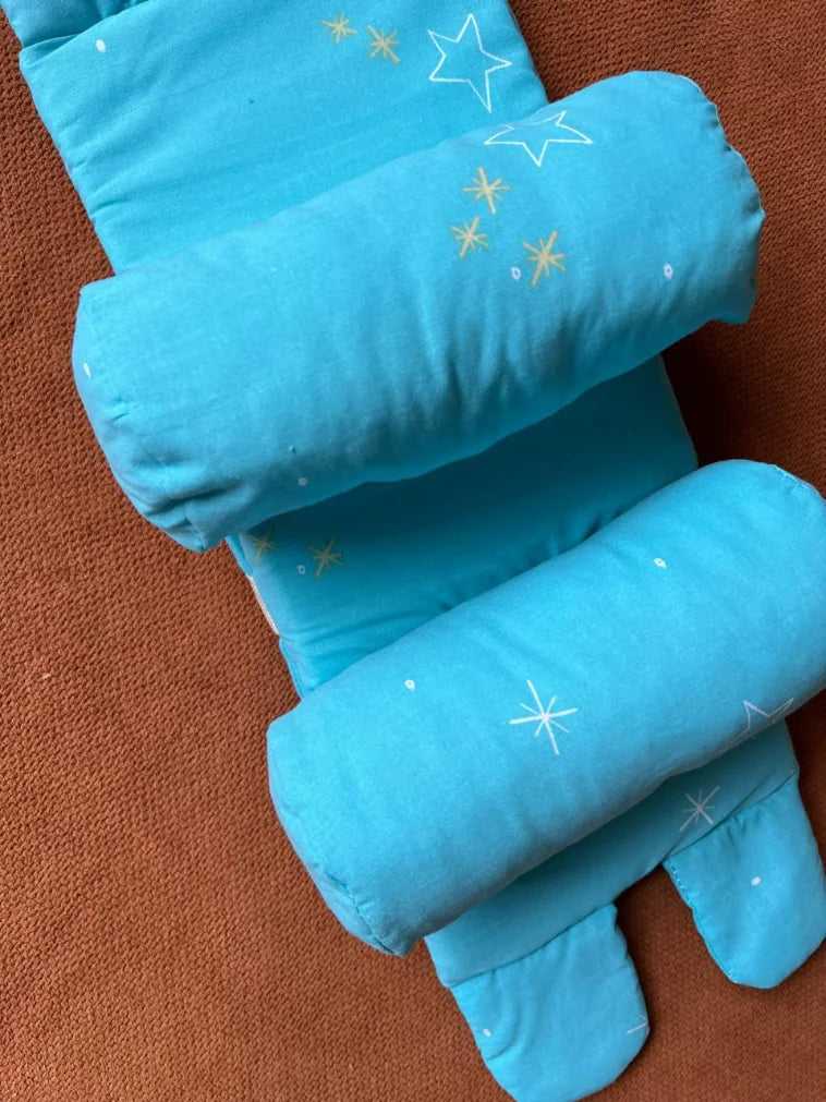 Kids Essentials Baby Support Pillow - Soft Padded Anti-Roll Cushion for Newborns
