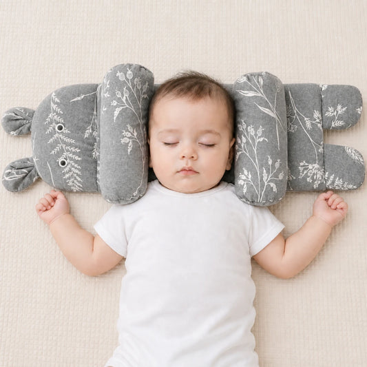 Kids Essentials Baby Support Pillow - Soft Padded Anti-Roll Cushion for Newborns
