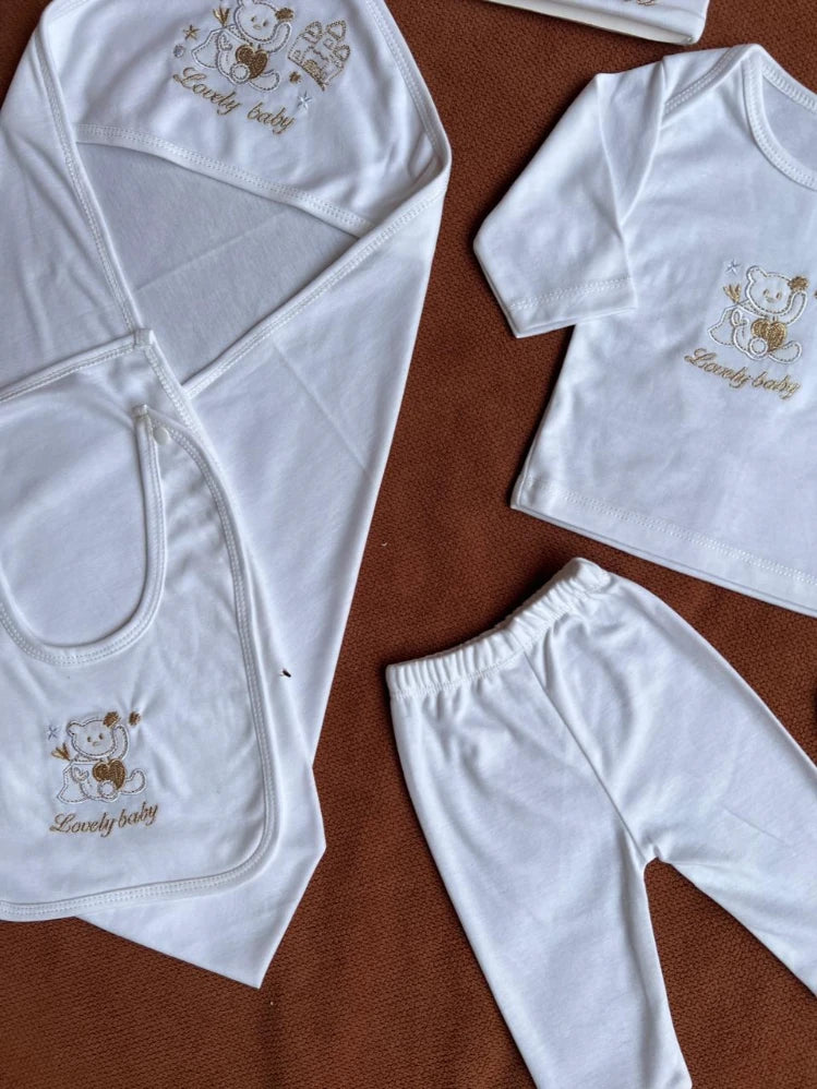 Kids Essentials I Love Dad Newborn 7 Pcs Embroidered Starter Set