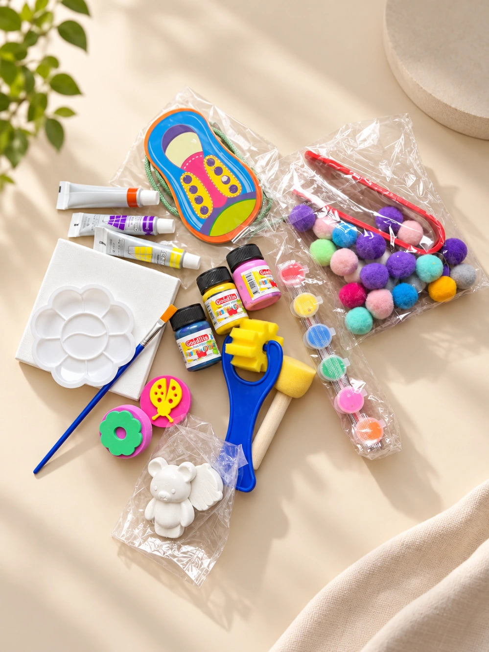 Kids Creative Activity Box - Complete Art, Painting & Sensory Play Kit