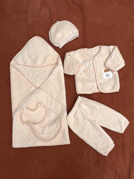 Newborn 5 Pcs Soft Velvet Starter Set