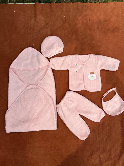Newborn 5 Pcs Soft Velvet Starter Set