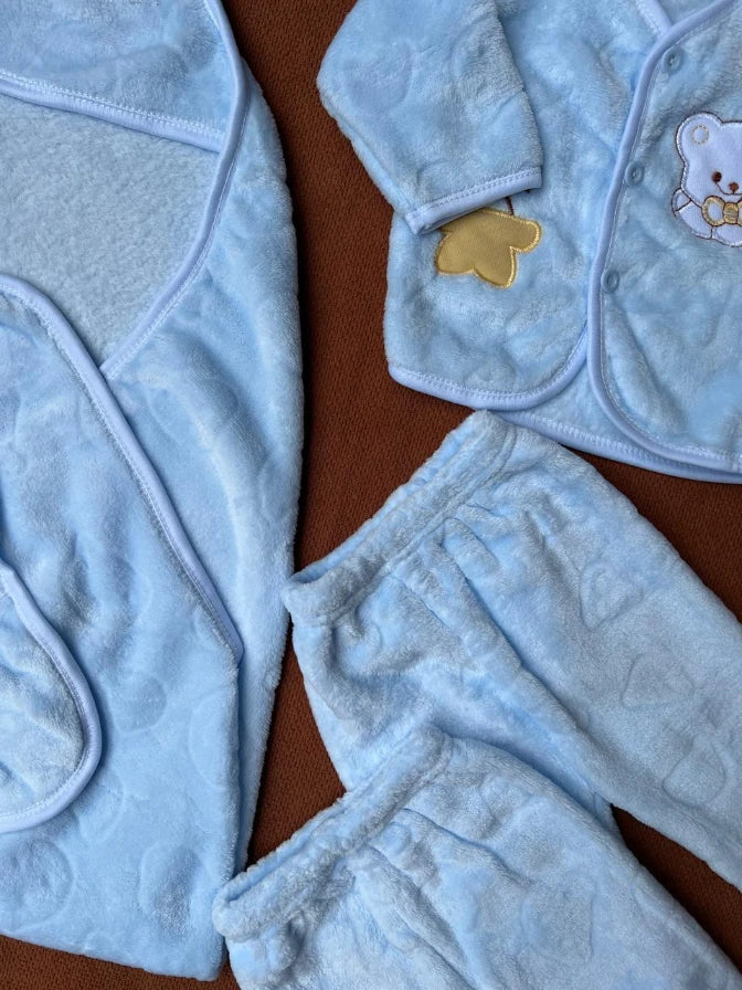 Kids Essentials Newborn 6 Pcs Velvet Winter Starter Set