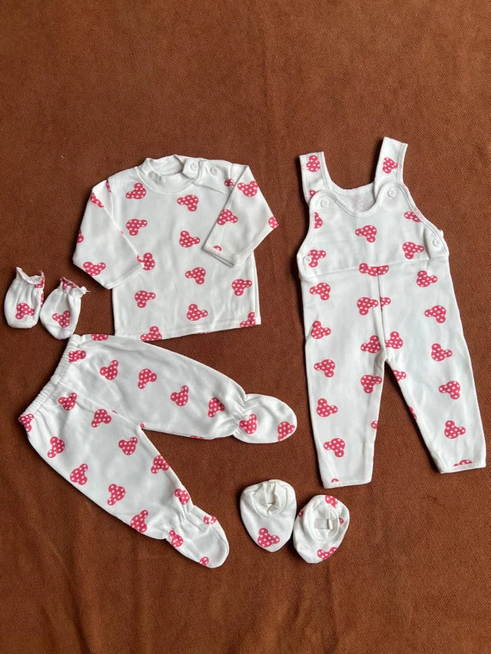 Newborn 11 Pcs Winter Fleece Starter Set –  Kitty Print