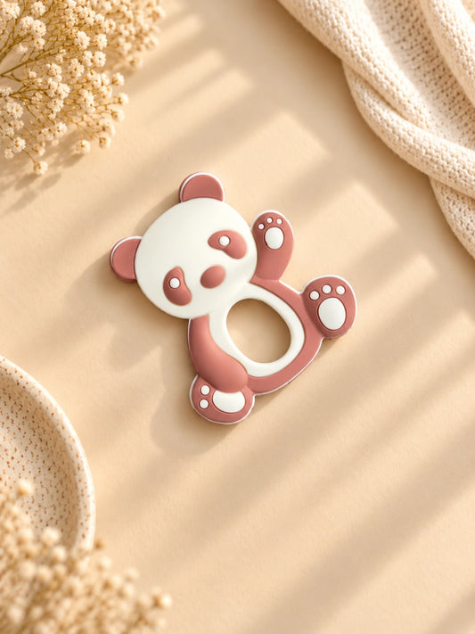 Panda Silicone Baby Teether - Soft Gum Soother for Babies