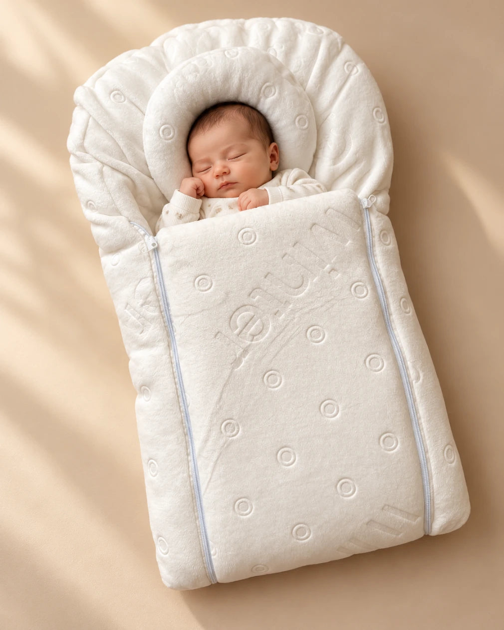 Newborn Baby Carry Nest with Head Support Pillow - Circle Design
