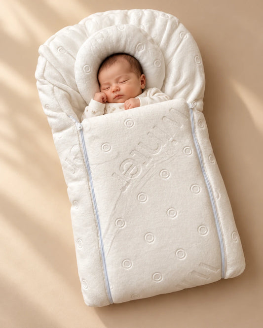 Newborn Baby Carry Nest with Head Support Pillow - Circle Design