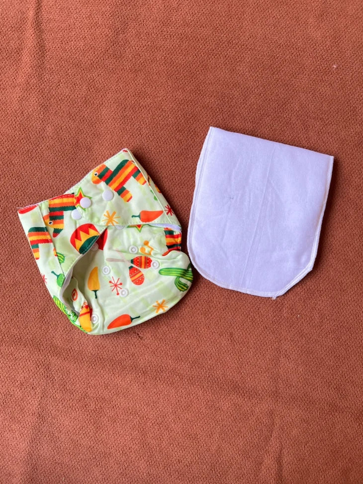 Reusable Baby Diaper Pant with Absorbent Pad | Washable Nappies