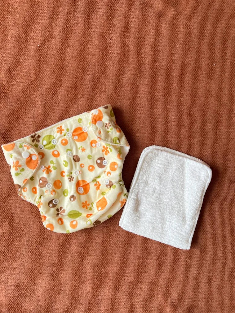 Kids Essentials Reusable Baby Diaper Pant with Absorbent Pad | Washable Nappies
