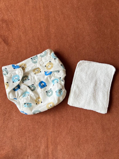 Kids Essentials Reusable Baby Diaper Pant with Absorbent Pad | Washable Nappies