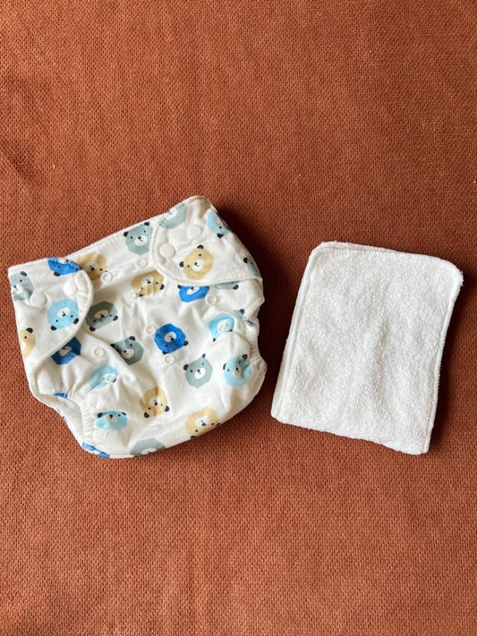 Kids Essentials Reusable Baby Diaper Pant with Absorbent Pad | Washable Nappies