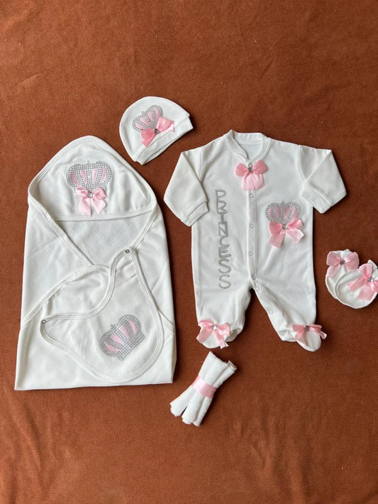 Kids Essentials Winter Fleece Turkish-Style Newborn "PRINCESS" Starter Set