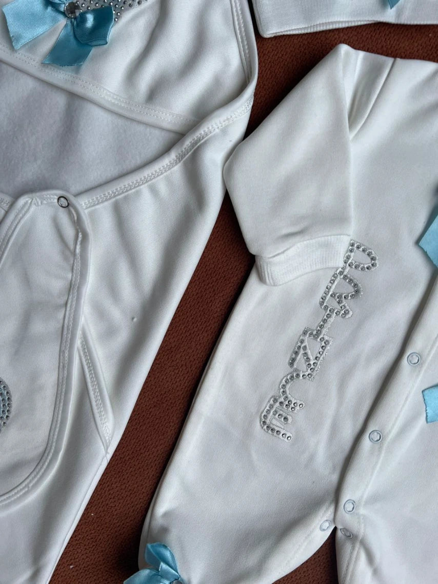 Winter Fleece Turkish-Style Newborn "PRINCE" Starter Set