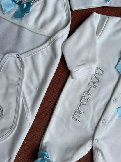 Winter Fleece Turkish-Style Newborn "PRINCE" Starter Set