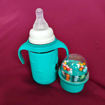 kidsessentials baby feeder Green glass yes 120ml GF2G2