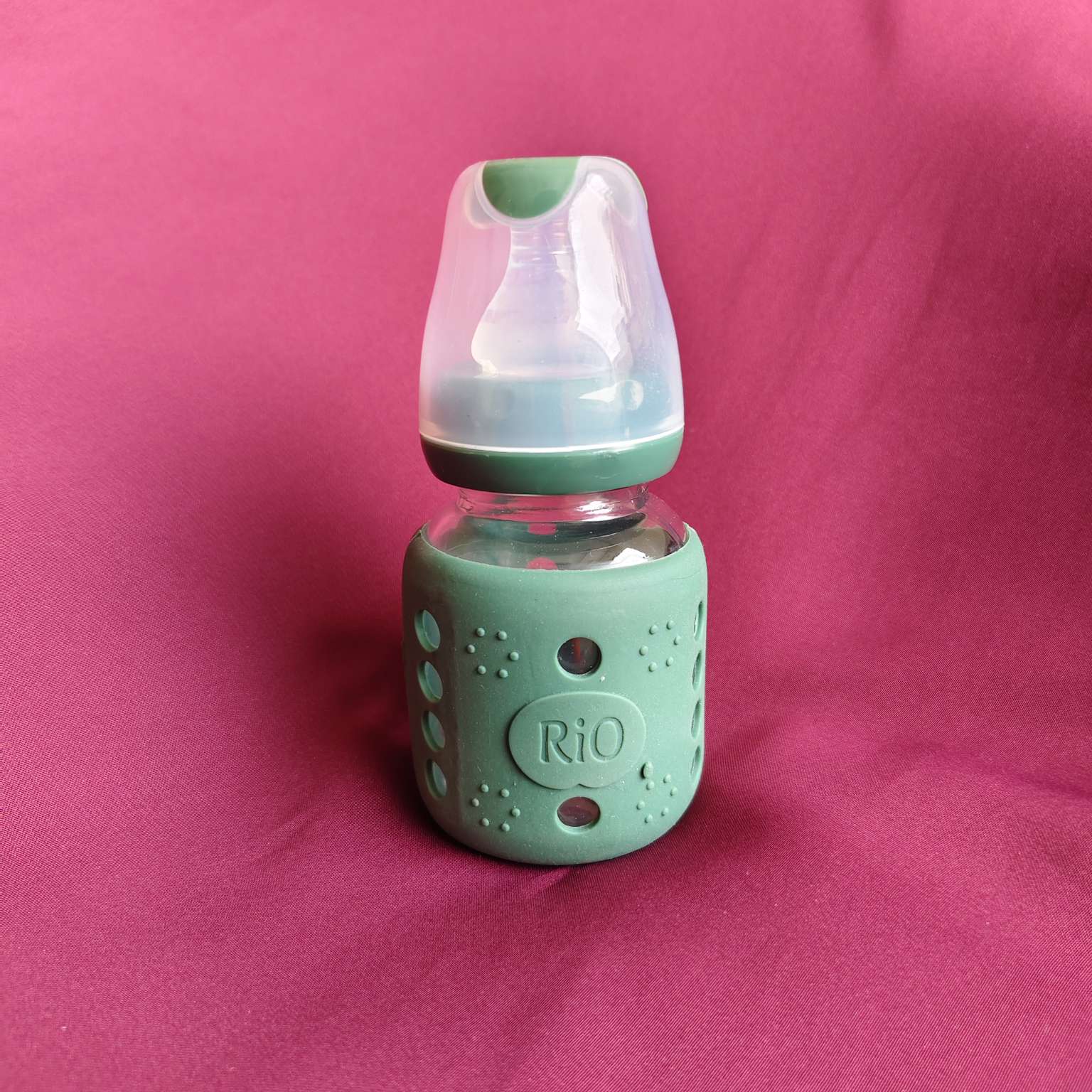 kidsessentials baby feeder green glass RIO 80ml GF1G