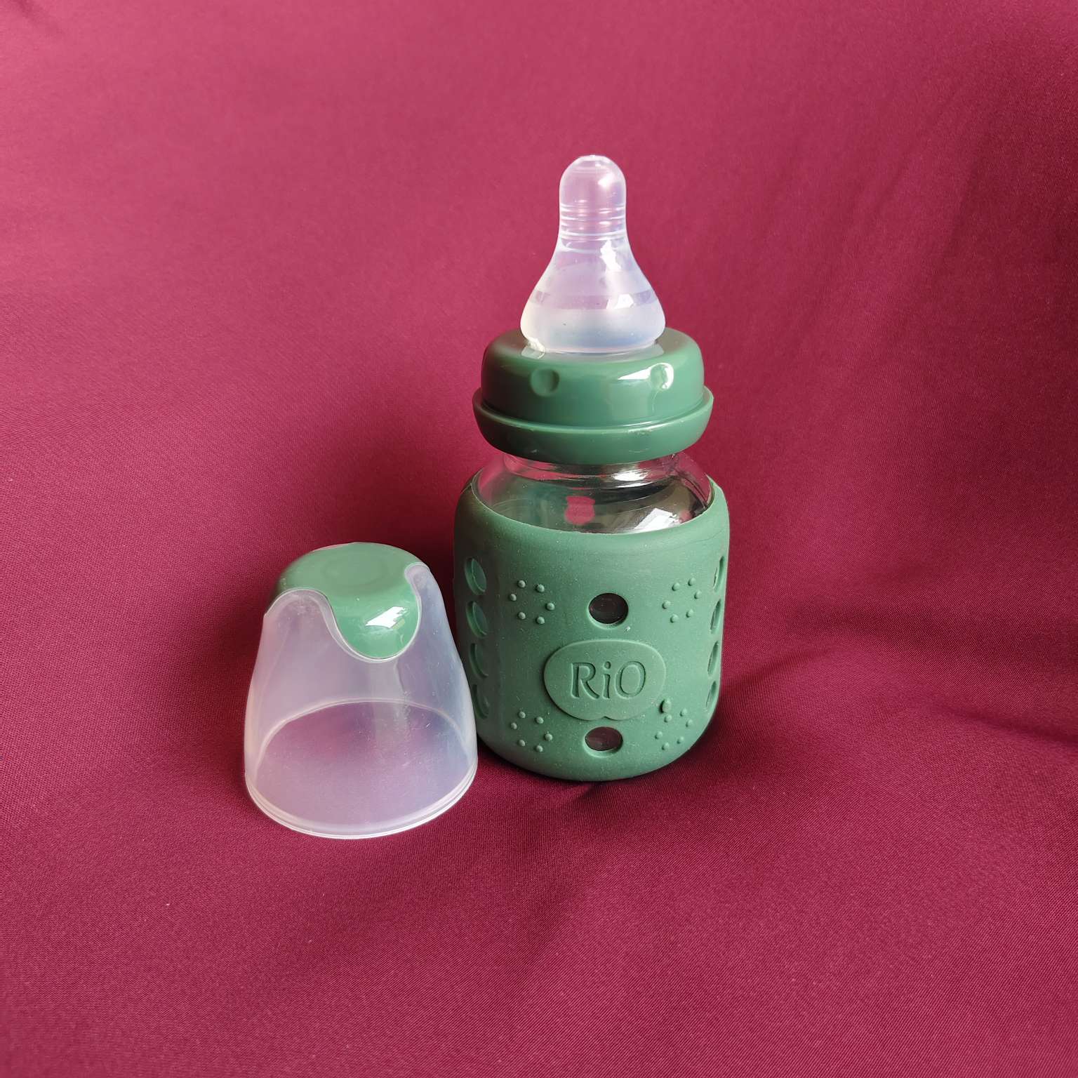 kidsessentials baby feeder green glass RIO 80ml GF1G2