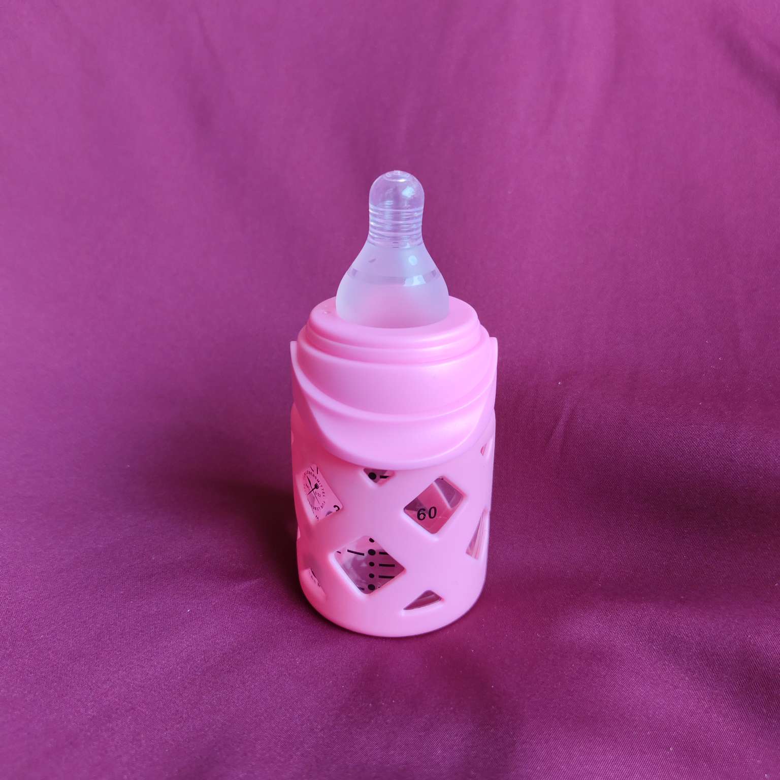 kidsessentials baby feeder pink glass smart baby 60ml GF0P2