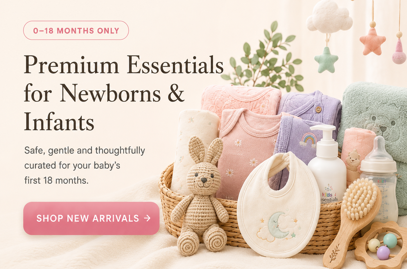 Premium essentials for newborns and infants