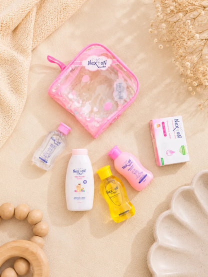 Nexton Pouch – Baby Skincare (Pink)