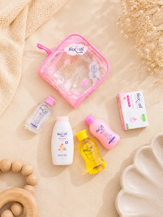 Nexton Pouch – Baby Skincare (Pink)