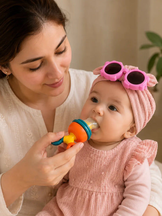 Fruit Pacifier Feeder for Babies | Safe Silicone Food Nibbler