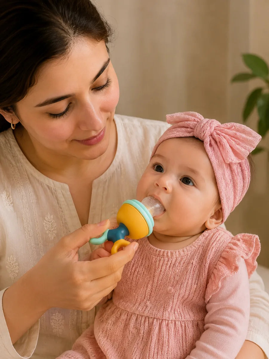 Fruit Pacifier Feeder for Babies | Safe Silicone Food Nibbler