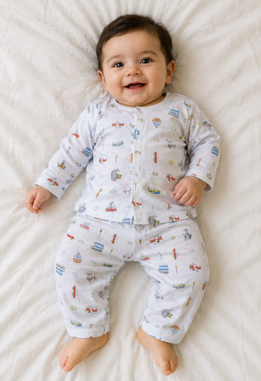Summer Baby Night Suit – Soft 2-Piece