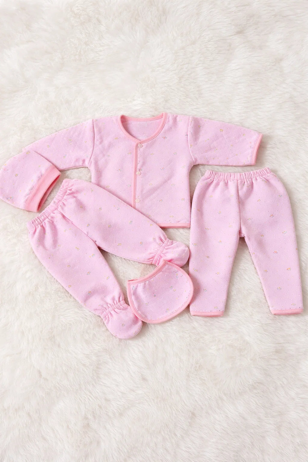 Newborn 5-Piece Mid Season Set – 0 to 3 Months Baby Outfit Pack