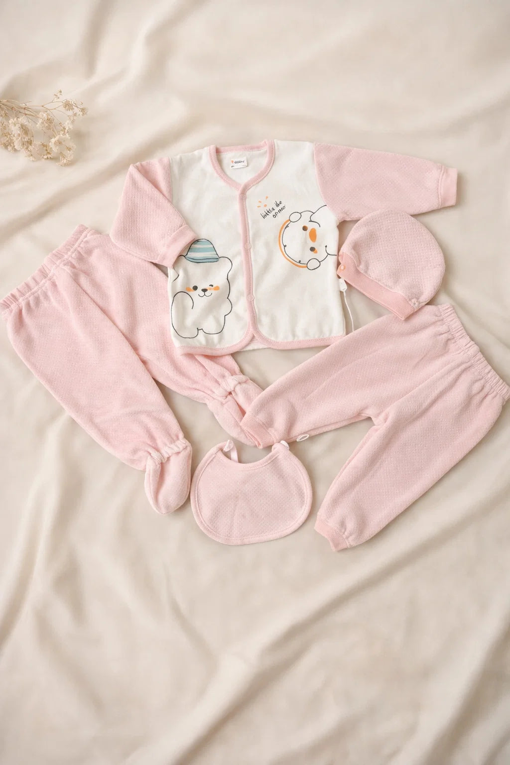 Newborn Baby 5 Piece Velvet Set