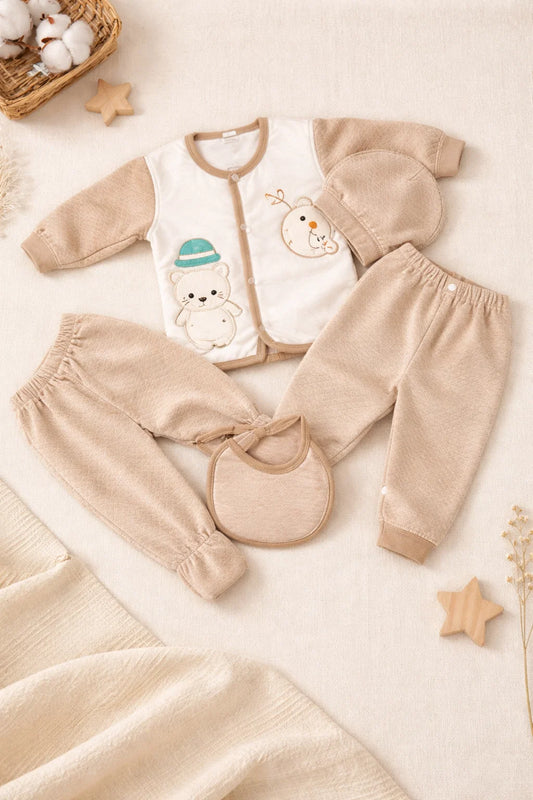 Newborn Baby 5 Piece Velvet Set