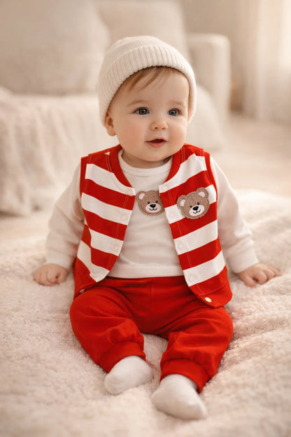 Baby Winter 3 Piece Suit | Jacket Shirt Trouser Set