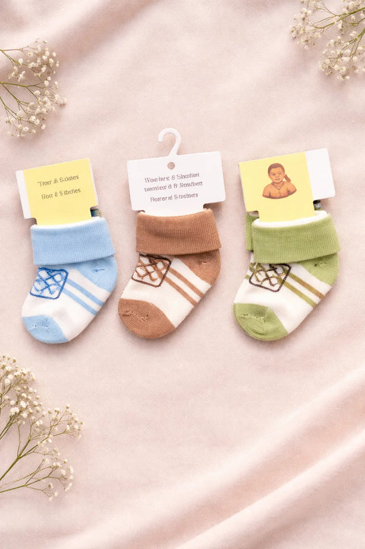 Pack of 3 Baby Warm Socks