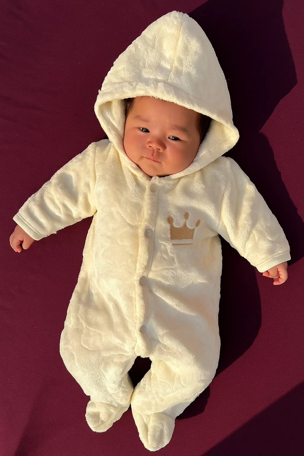 Newborn Velvet Romper – Soft, Cozy & Elegant Baby Outfit