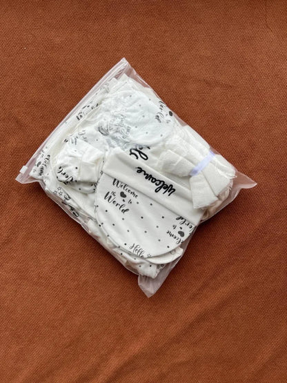 Summer 100% cotton Imported Newborn starter set "welcome to the world"